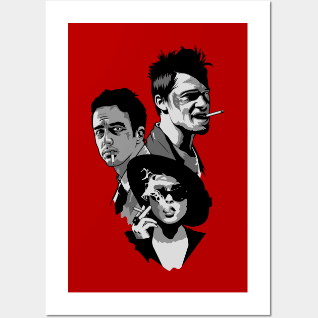 Fight Club Wall Art by Woah_Jonny